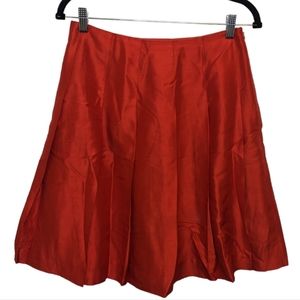 Banana Republic Women's Silk Red Skirt